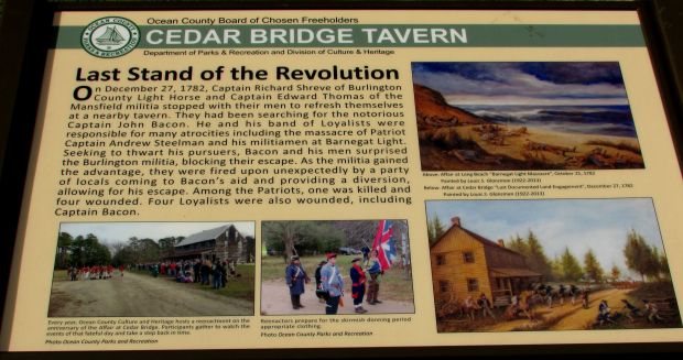 LAST STAND OF THE REVOLUTION WAR MEMORIAL PANEL