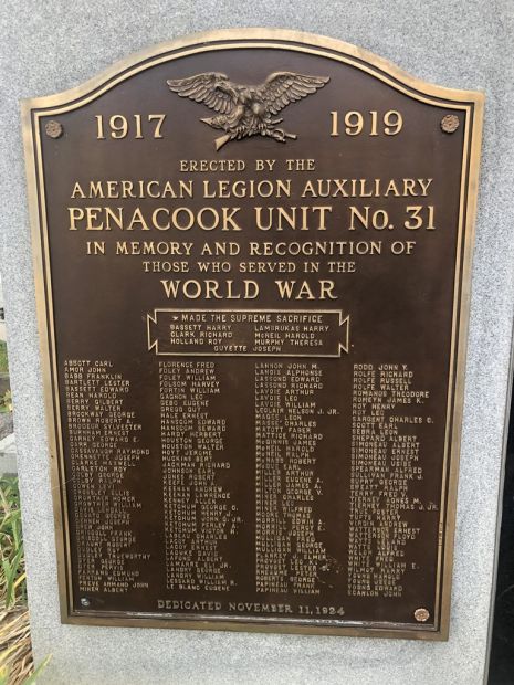 PENACOOK UNIT NO. 31 WORLD WAR MEMORIAL