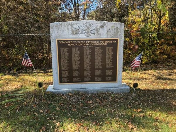 HOPKINTON AND CONTOOCOOK PATRIOTIC VETERANS MEMORIAL