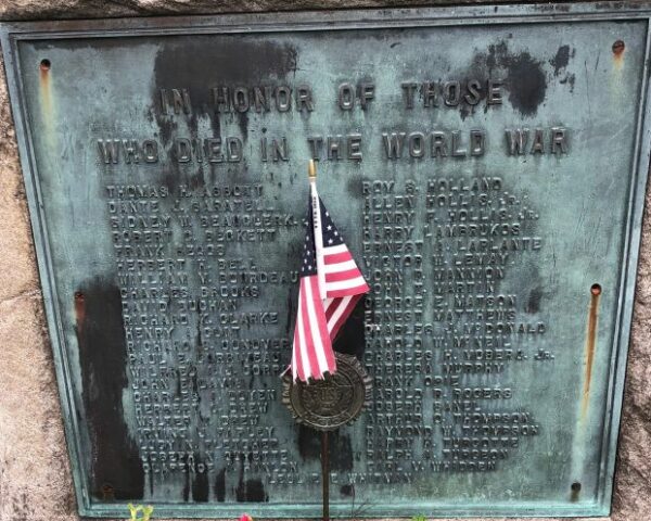 CONCORD MEMORIAL FIELD PLAQUE B
