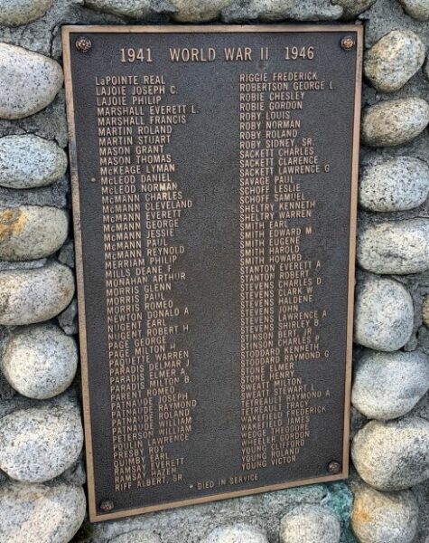 STRATFORD, N.H. WAR MEMORIALS PLAQUE D