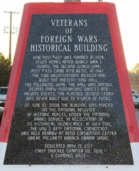 VETERANS OF FOREIGN WARS HISTORICAL BUILDING