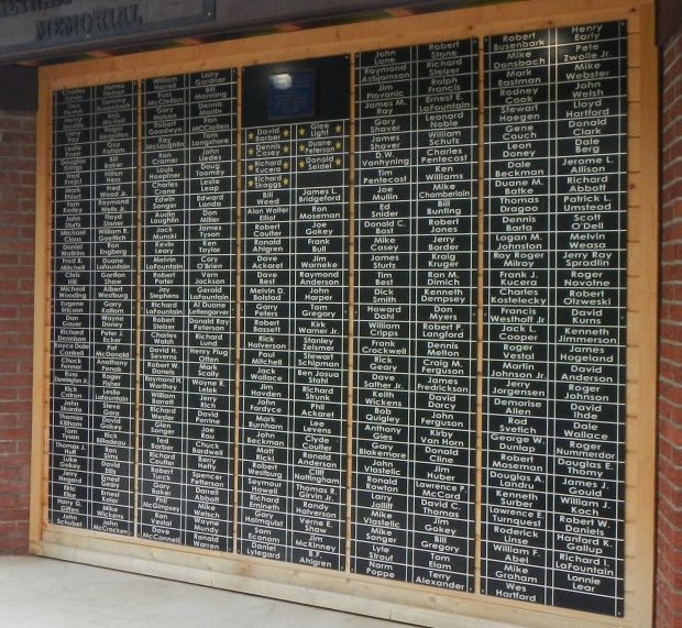 VIET NAM SERVICE APPRECIATON MEMORIAL HONOR ROLL