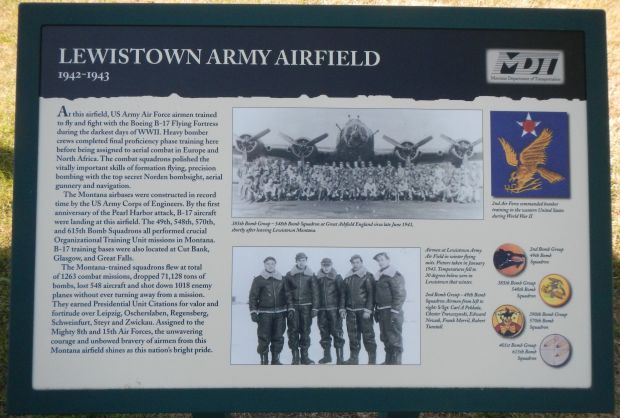LEWISTOWN ARMY AIRFIELD WAR MEMORIAL PANEL