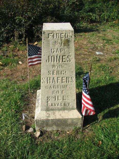 FIRST SHOT GETTYSBURG WAR MEMORIAL BACK