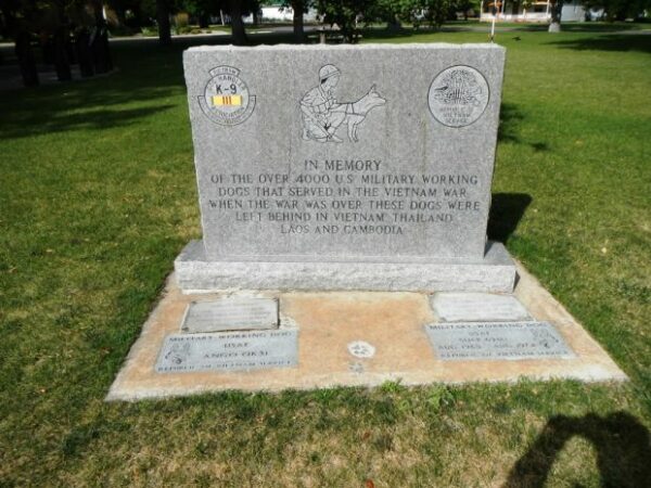 FORT BENTON WAR DOGS MEMORIAL FRONT