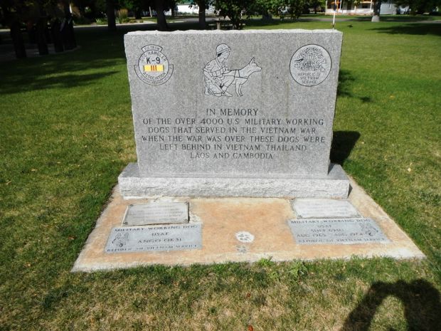 FORT BENTON WAR DOGS MEMORIAL FRONT