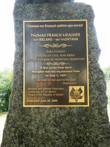 THOMAS FRANCIS MEAGHER WAR MEMORIAL BUST PLAQUE