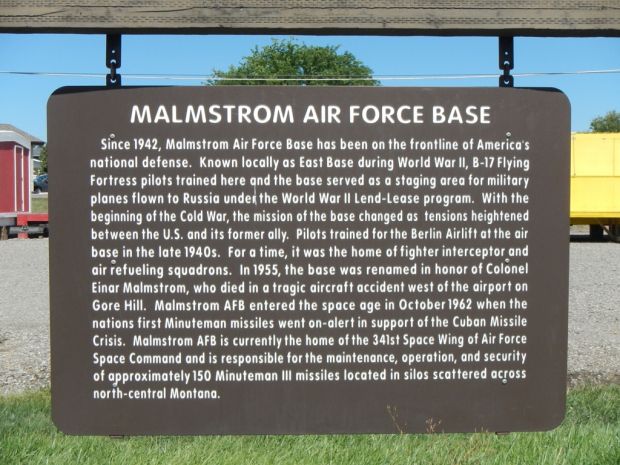 MALMSTROM AIR FORCE BASE MEMORIAL MARKER