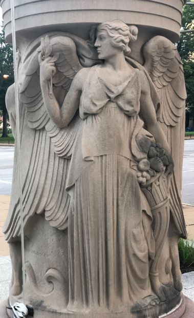 UNITED SPANISH WAR VETERANS MEMORIAL FLAGPOLE BASE SIDE C