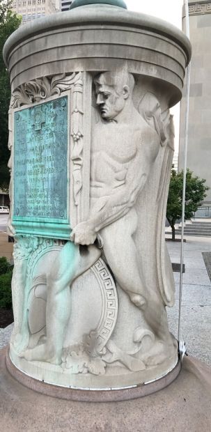 UNITED SPANISH WAR VETERANS MEMORIAL FLAGPOLE BASE SIDE B