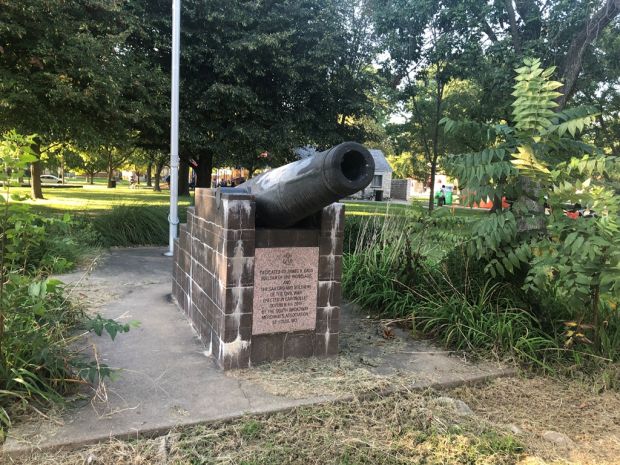 DEDICATED TO JAMES B. EADS MEMORIAL CANNON