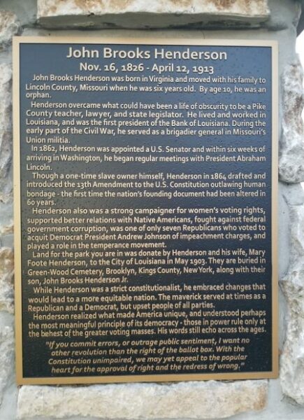 JOHN BROOKS HENDERSON WAR MEMORIAL PLAQUE A