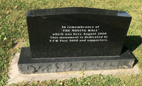 VFW POST 5608 VIETNAM VETERANS MEMORIAL BACK