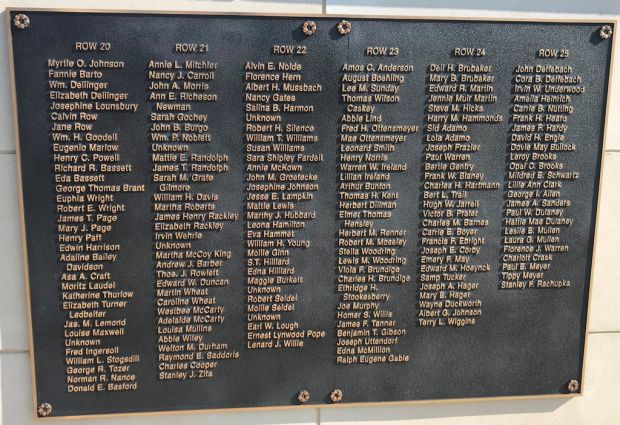 ST. JAMES VETERANS HOME CEMETERY MEMORIAL PLAQUE D