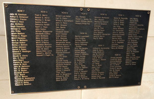 ST. JAMES VETERANS HOME CEMETERY MEMORIAL PLAQUE B
