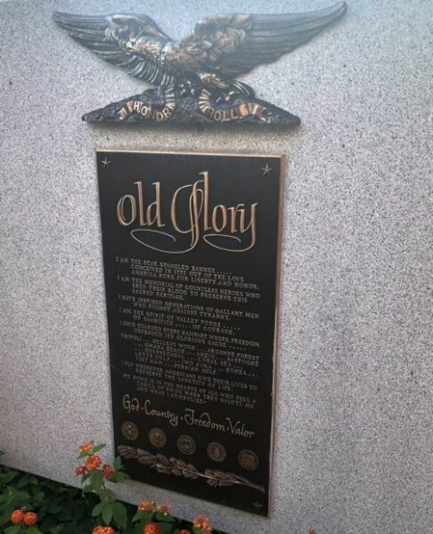 PHELPS COUNTY OLD GLORY MEMORIAL PLAQUE