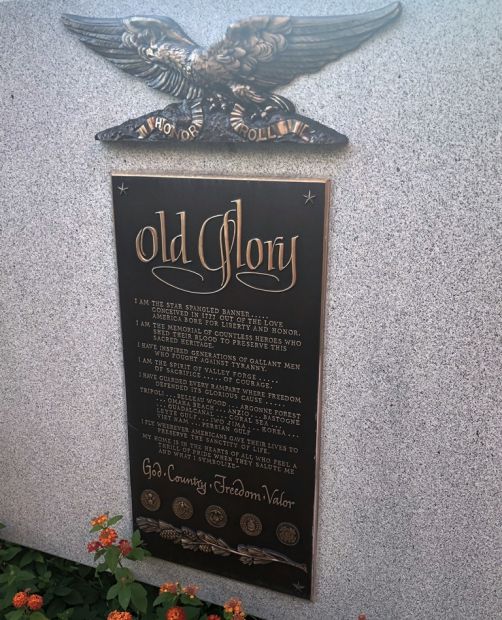 PHELPS COUNTY OLD GLORY MEMORIAL PLAQUE