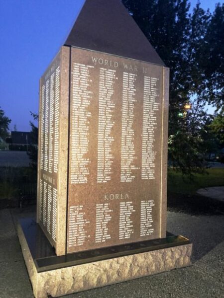 CUBA WAR VETERANS MEMORIAL SIDE B