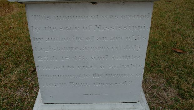 ADAM RUM WAR MEMORIAL STONE C
