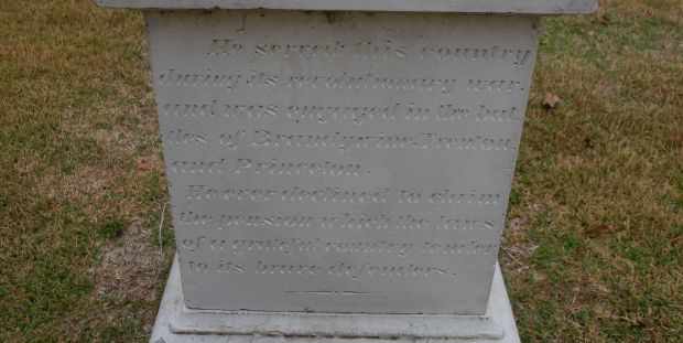 ADAM RUM WAR MEMORIAL STONE B