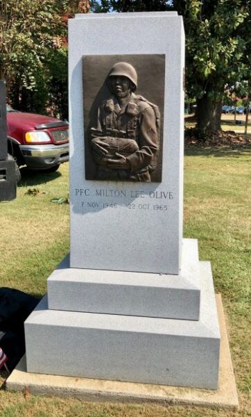 PFC. MILTON LEE OLIVE MEDAL OF HONOR WAR MEMORIAL