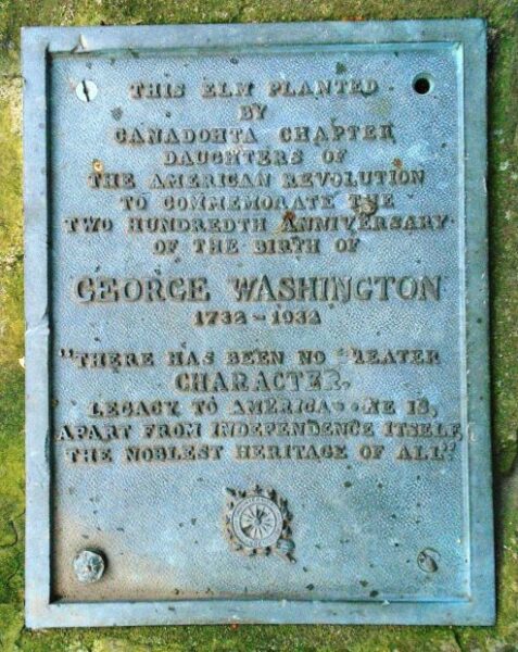 TITUSVILLE GEORGE WASHINGTON BICENTENNIAL MEMORIAL ELM TREE PLAQUE