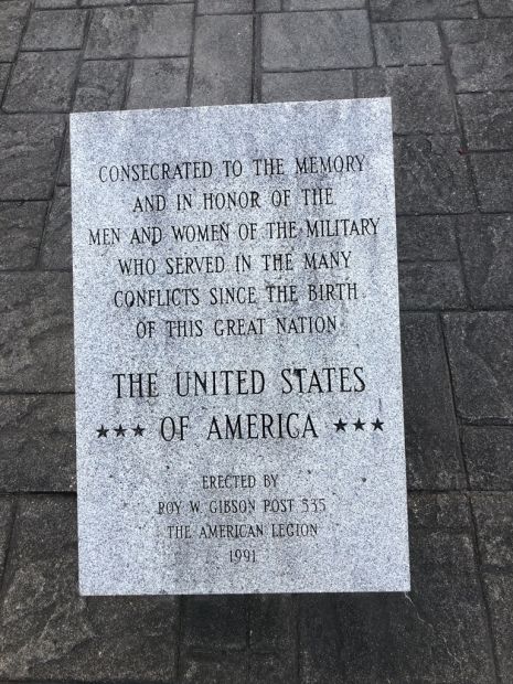AMERICAN LEGION POST 535 VETERANS MEMORIAL STONE