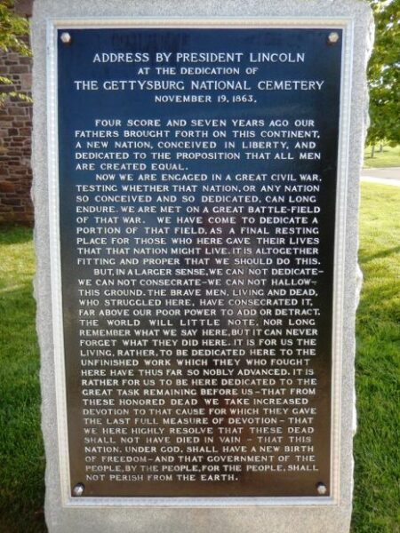 NEWTOWN ADDRESS BY PRESIDENT LINCOLN MEMORIAL