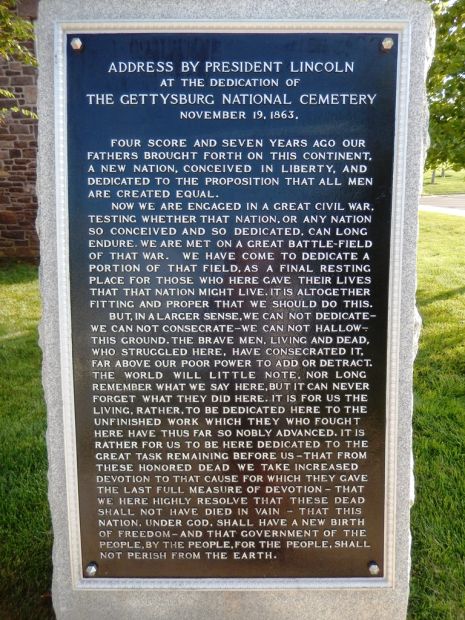 NEWTOWN ADDRESS BY PRESIDENT LINCOLN MEMORIAL