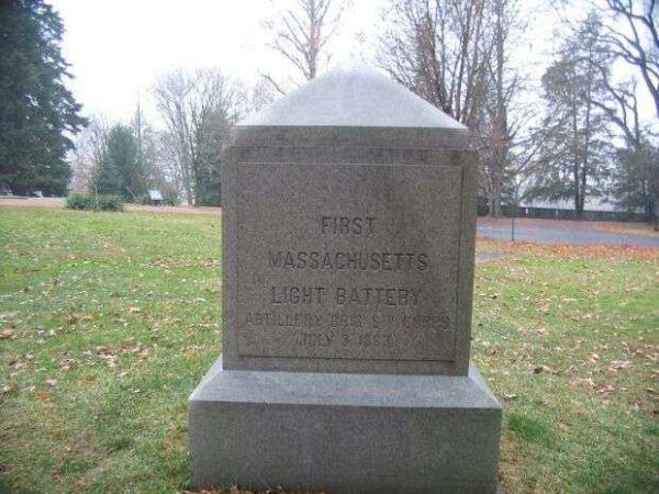 FIRST MASSACHUSETTS LIGHT BATTERY WAR MEMORIAL