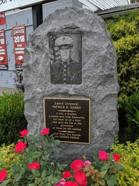 LANCE CORPORAL PATRICK B. KENNY WAR  MEMORIAL