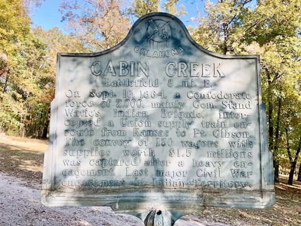 CABIN CREEK WAR MEMORIAL MARKER