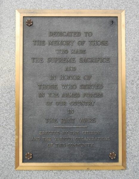 LOUISVILLE SUPREME SACRIFICE WAR MEMORIAL PLAQUE