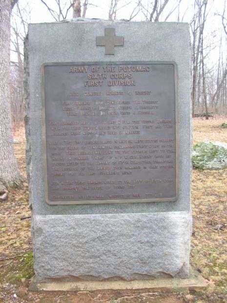 FIRST DIVISION SIXTH CORPS WAR MEMORIAL