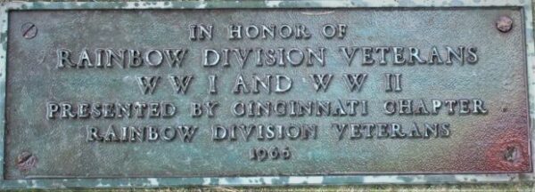 RUSSELLS POINT RAINBOW DIVISION VETERANS MEMORIAL PLAQUE