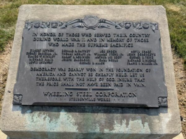 WHEELING STEEL CORPORATION STEUBENVILLE WORKS WORLD WAR II MEMORIAL