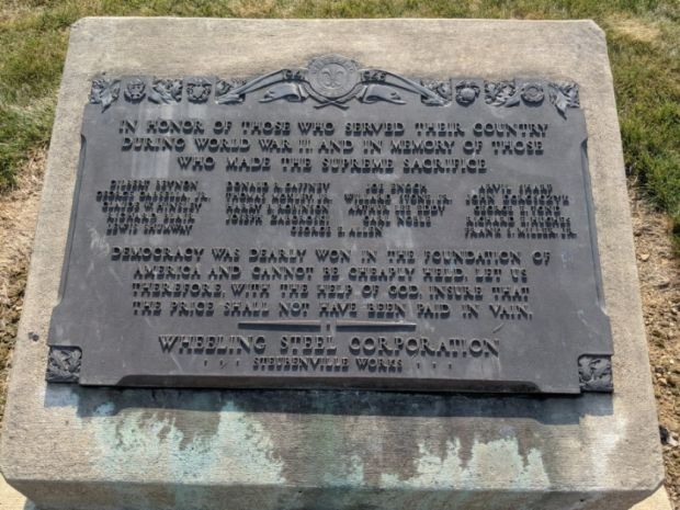 WHEELING STEEL CORPORATION STEUBENVILLE WORKS WORLD WAR II MEMORIAL