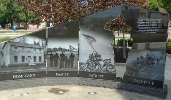 GROVE CITY GOLD STAR FAMILIES MEMORIAL BACK