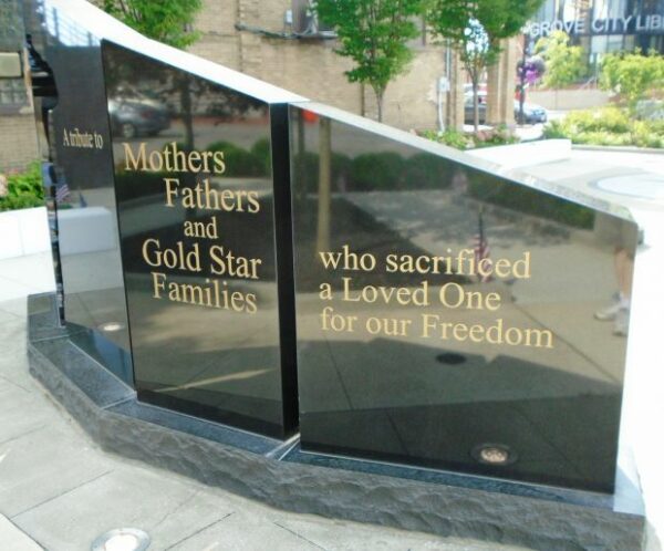 GROVE CITY GOLD STAR FAMILIES MEMORIAL FRONT SIDE B