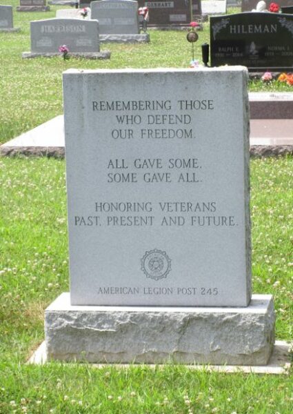 AMERICAN LEGION POST 245 ALL VETERANS MEMORIAL