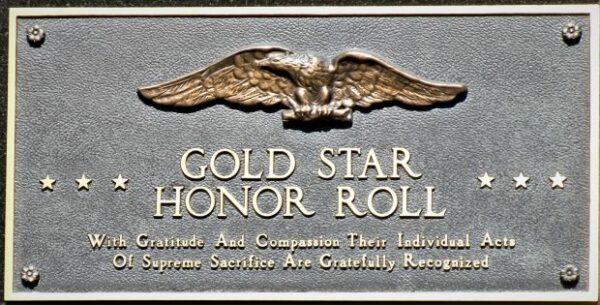 VALLEY VIEW VILLAGE VETERAN HONOR ROLL MEMORIAL BACK PLAQUE A