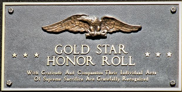 VALLEY VIEW VILLAGE VETERAN HONOR ROLL MEMORIAL BACK PLAQUE A