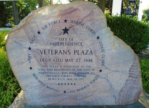 CITY OF INDEPENDENCE VETERANS PLAZA MEMORIAL STONE