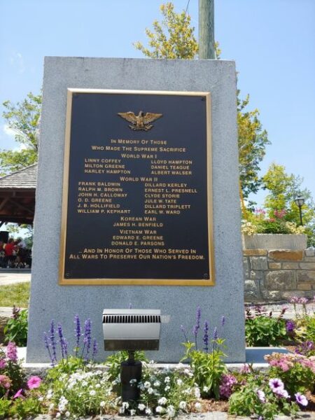 BLOWING ROCK SUPREME SACRIFICE WAR MEMORIAL