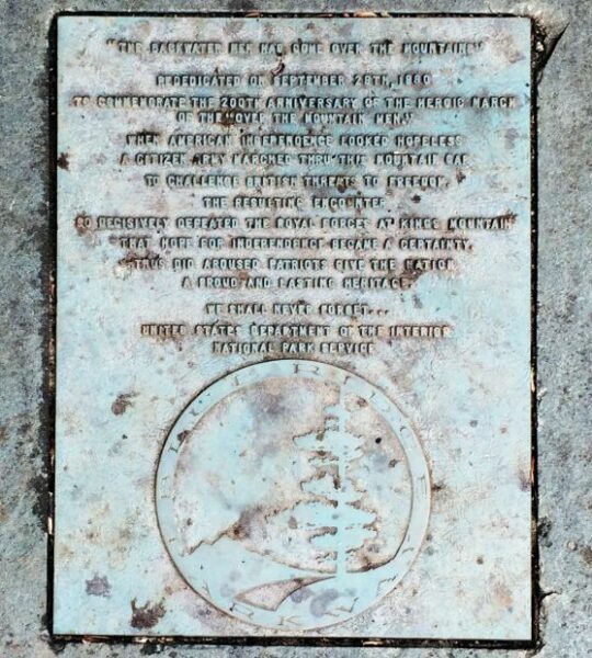 THE BLACKWATER MEN HAD COME OVER THE MOUNTAIN” MEMORIAL PLAQUE