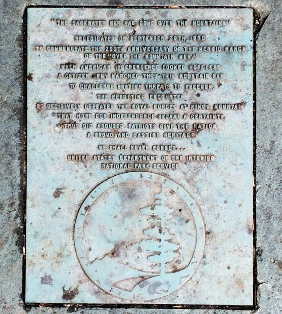 THE BLACKWATER MEN HAD COME OVER THE MOUNTAIN” MEMORIAL PLAQUE