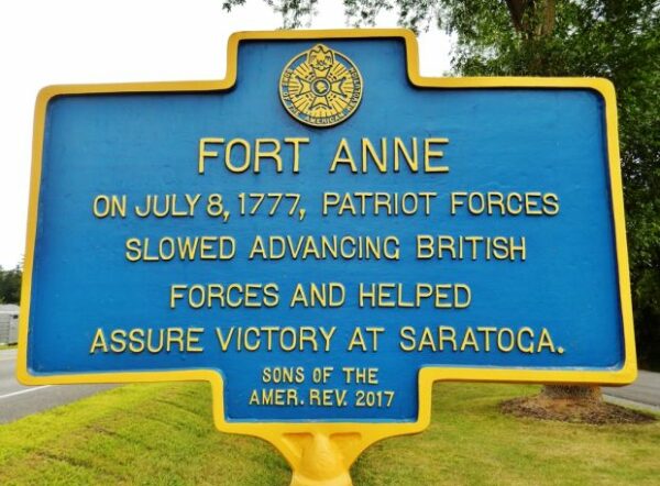 FORT ANNE REVOLUTIONARY WAR MEMORIAL MARKER