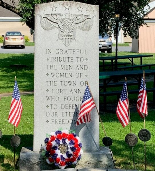 TOWN OF FORT ANN WAR VETERANS MEMORIAL FOUNTAIN STONE