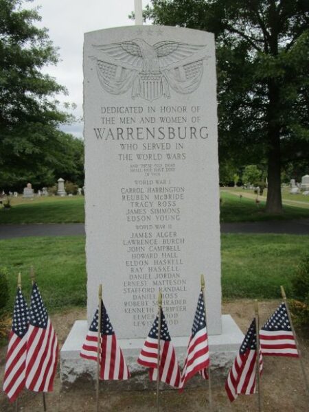 WARRENSBURG WORLD WARS MEMORIAL